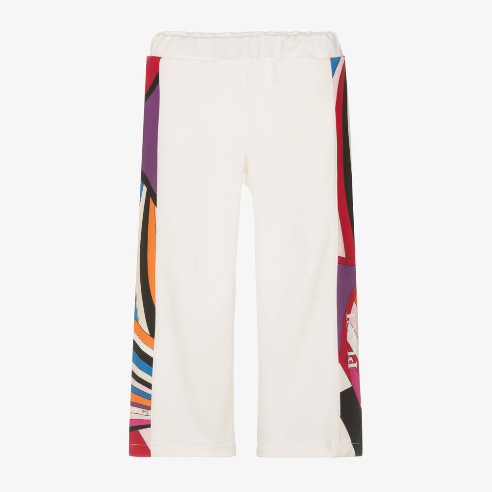 PUCCI Girls Ruffle Trim Joggers in Pink