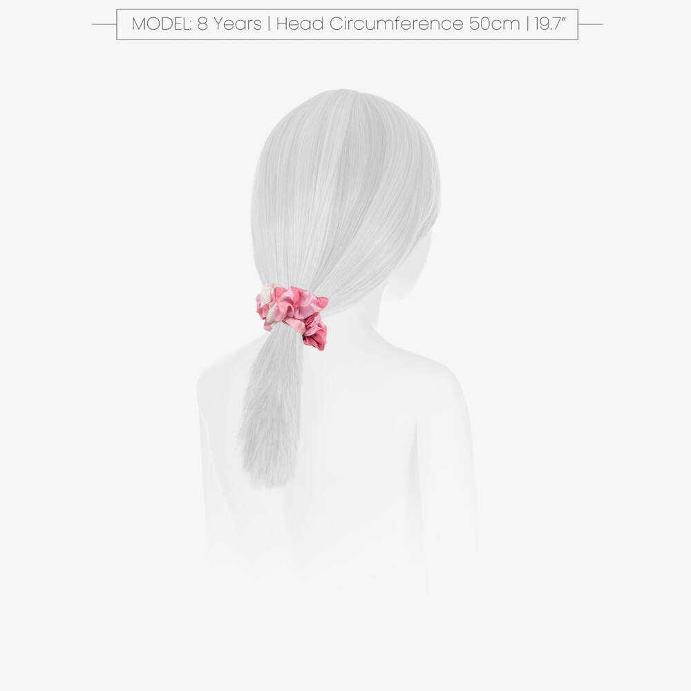 PUCCI-Girls Pink Iride Print Scrunchie | Childrensalon
