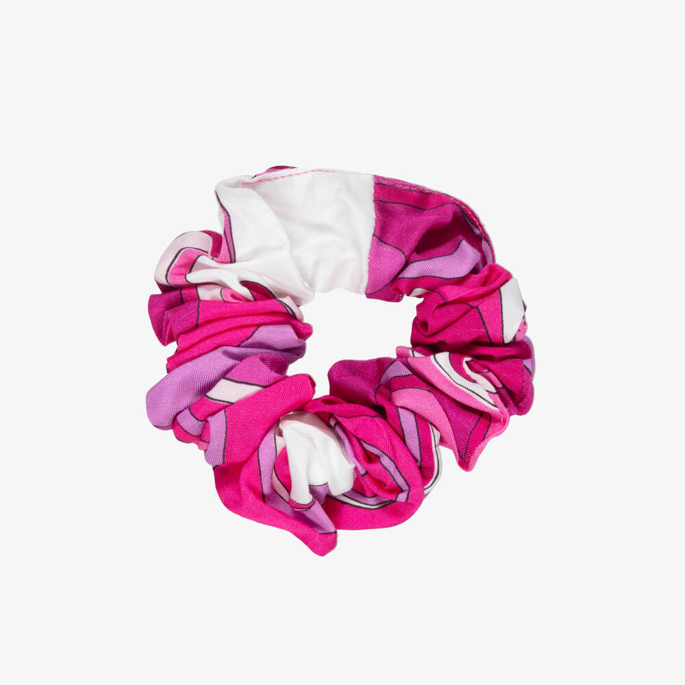 PUCCI-ربطة شعر بطبعة مارمو لون زهري للبنات | Childrensalon