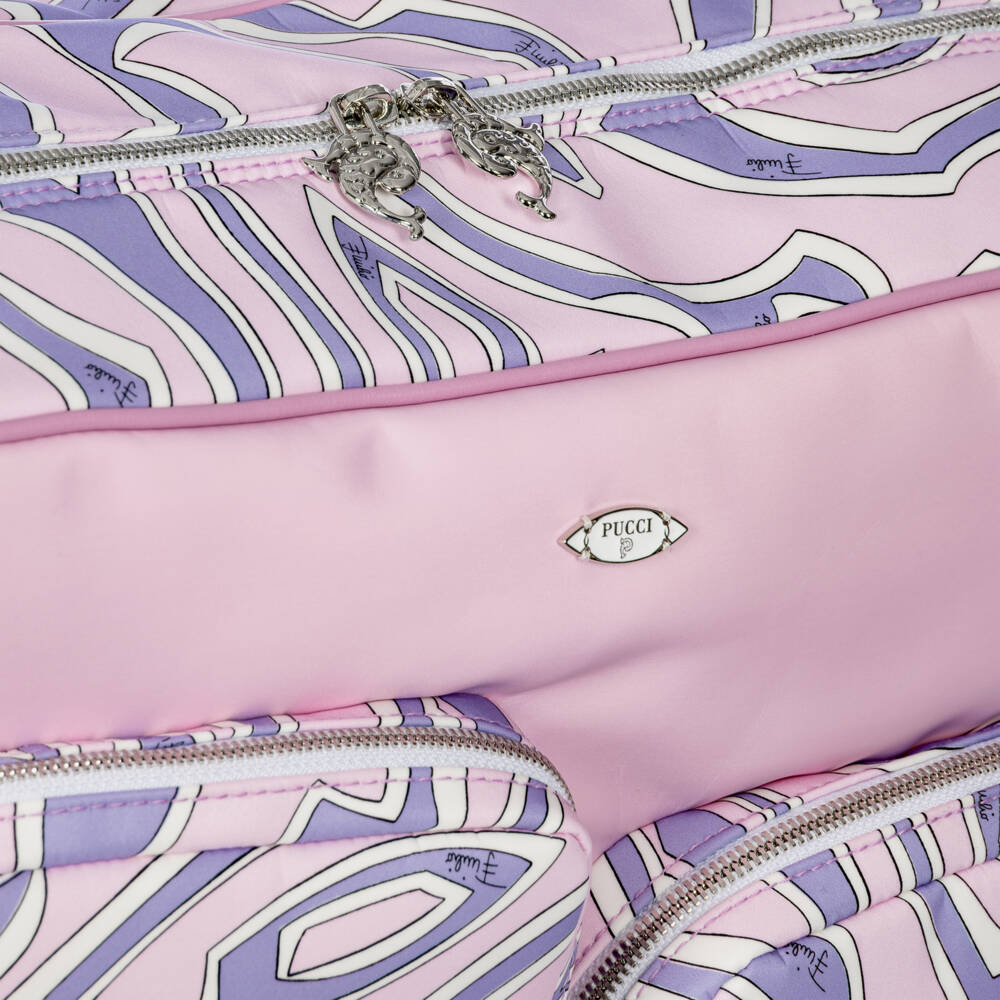 PUCCI-Lilac & Pink Orchidee Baby Changing Bag (40cm) | Childrensalon