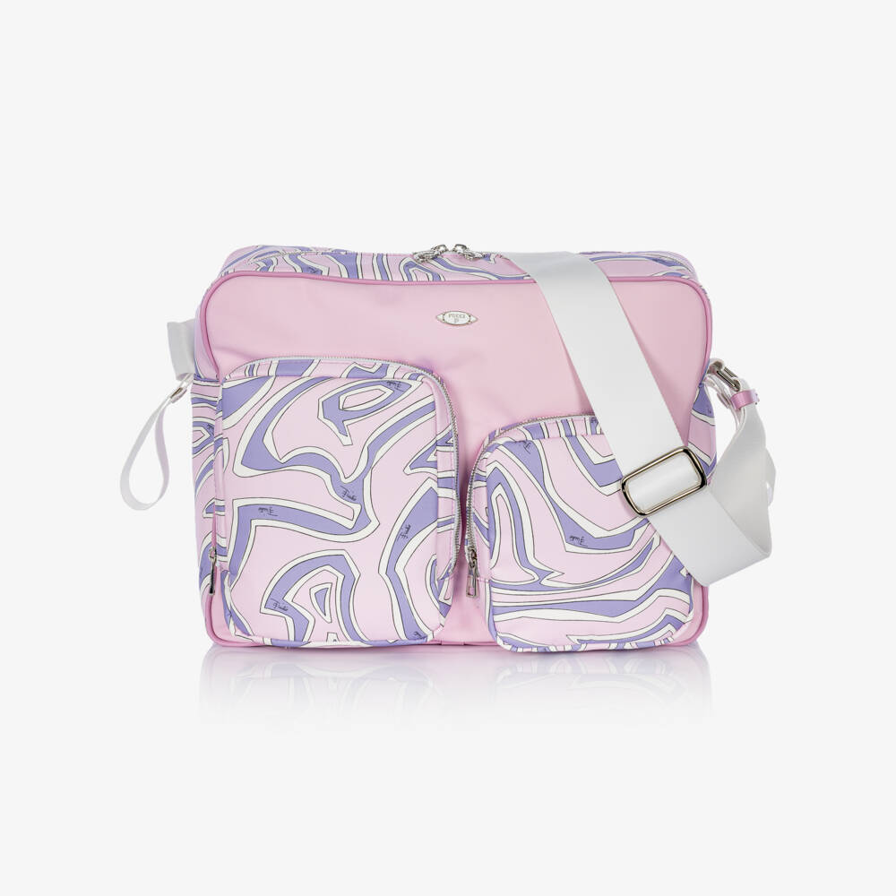 PUCCI-Lilac & Pink Orchidee Baby Changing Bag (40cm) | Childrensalon