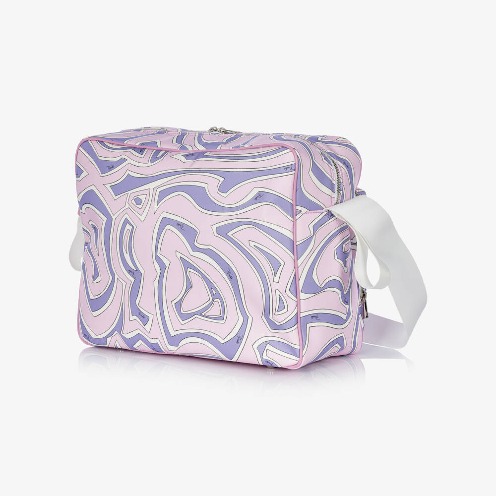 PUCCI-Lilac & Pink Orchidee Baby Changing Bag (40cm) | Childrensalon