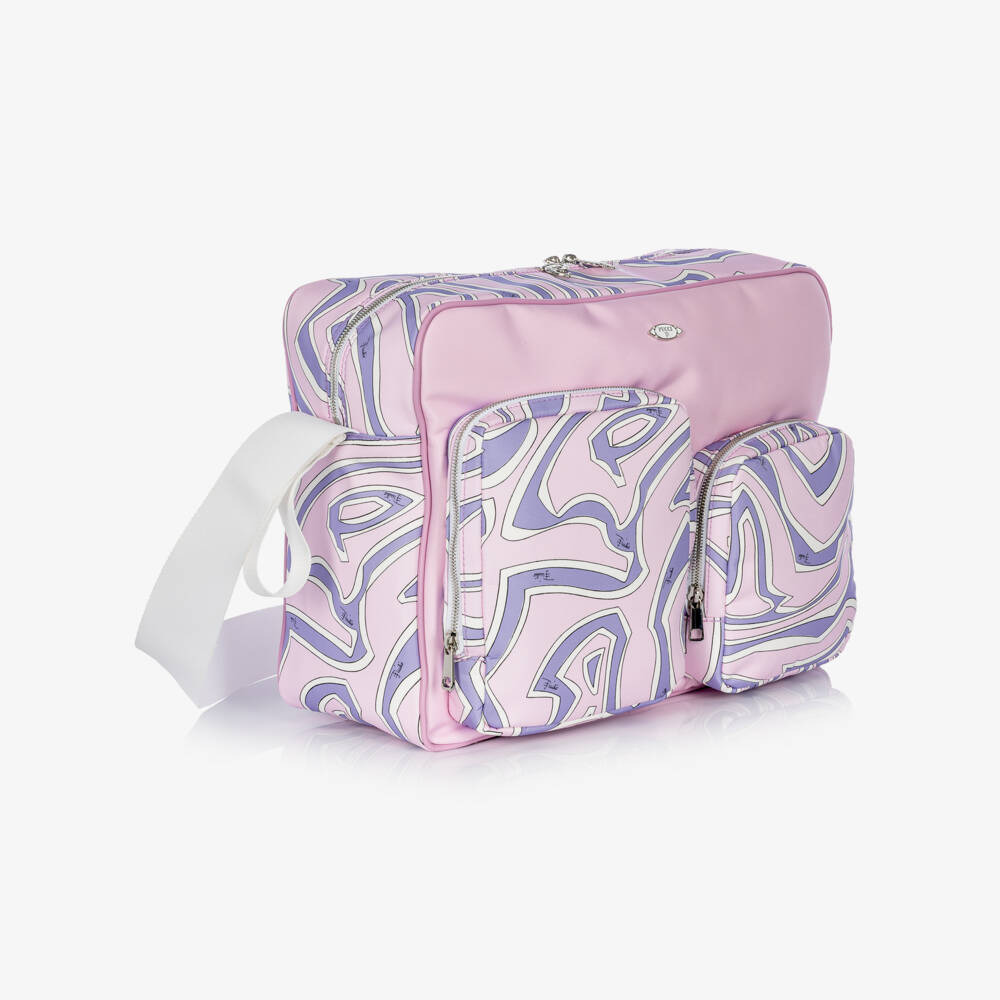 PUCCI-Lilac & Pink Orchidee Baby Changing Bag (40cm) | Childrensalon