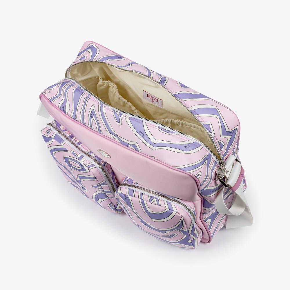 PUCCI-Lilac & Pink Orchidee Baby Changing Bag (40cm) | Childrensalon