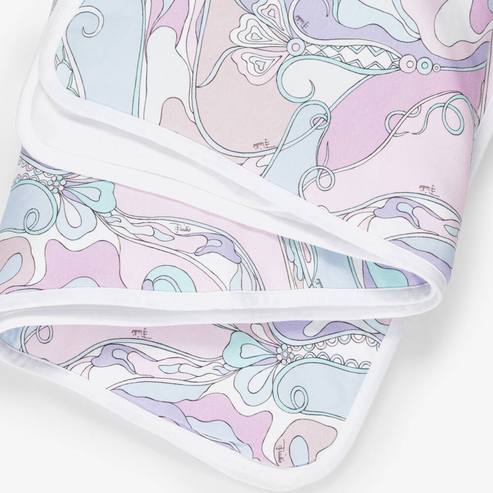 PUCCI-Pink & Lavender Orchidee Padded Blanket (90cm) | Childrensalon