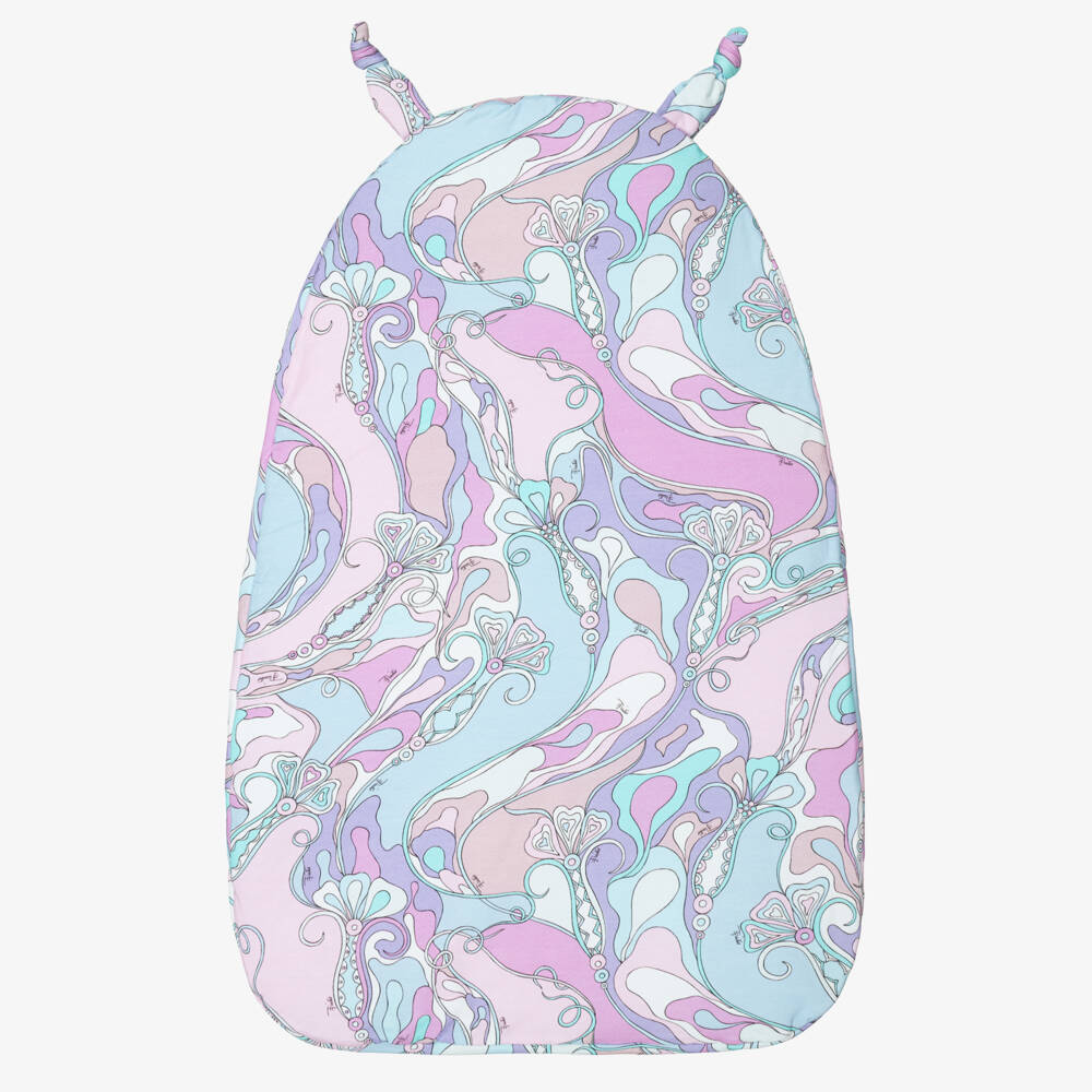 PUCCI-Pink & Lavender Orchidee Print Padded Nest (73cm) | Childrensalon