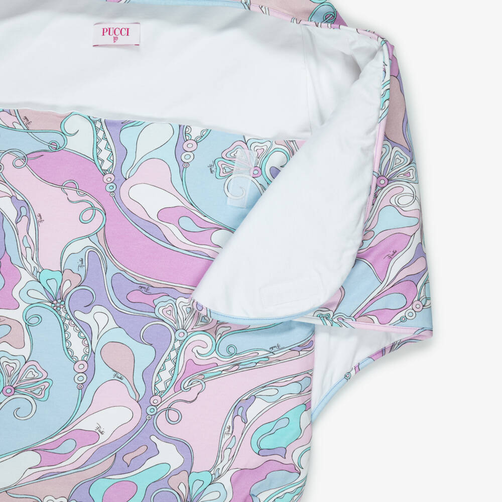 PUCCI-Pink & Lavender Orchidee Print Padded Nest (73cm) | Childrensalon