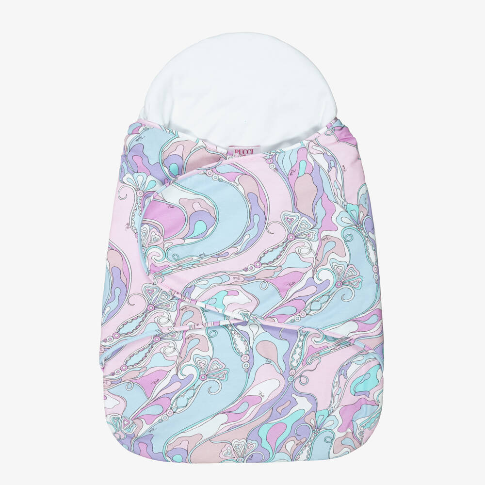 PUCCI-Pink & Lavender Orchidee Print Padded Nest (73cm) | Childrensalon