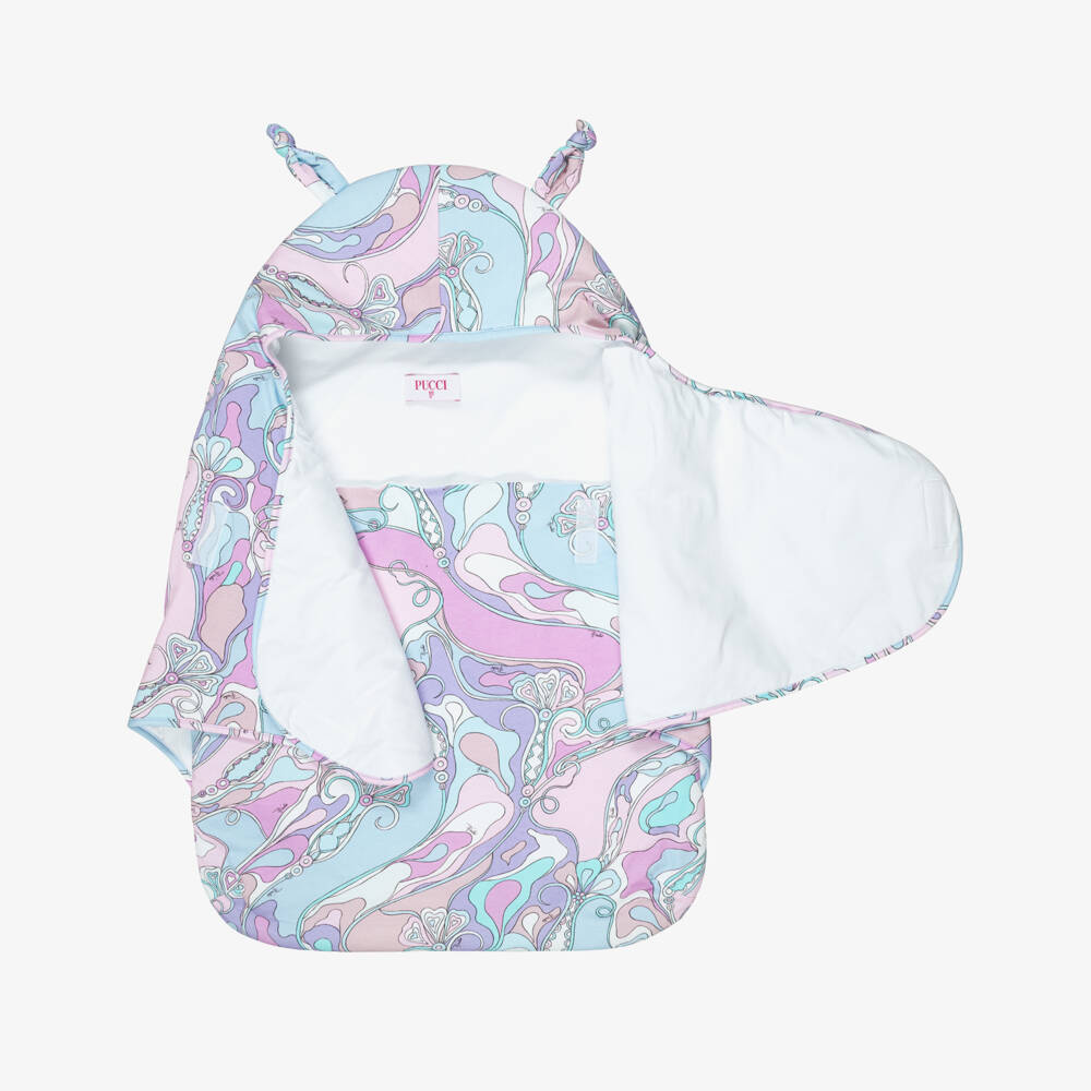 PUCCI-Pink & Lavender Orchidee Print Padded Nest (73cm) | Childrensalon
