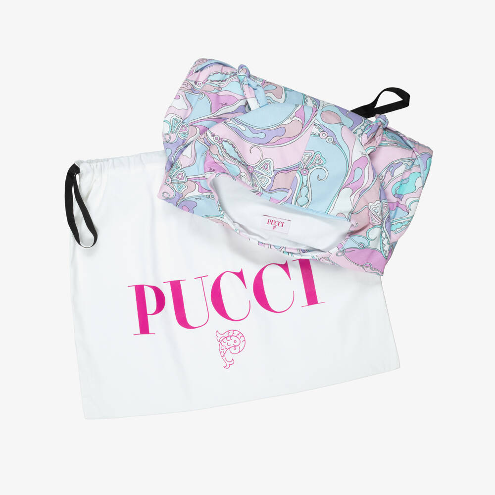 PUCCI-Pink & Lavender Orchidee Print Padded Nest (73cm) | Childrensalon