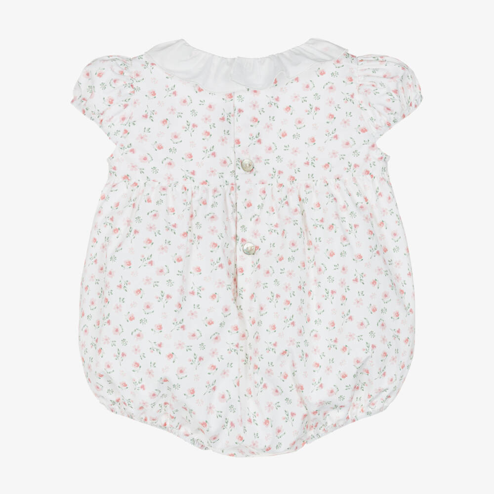 Pureté Du... Bébé-Baby Girls Floral Shortie with Smocking | Childrensalon