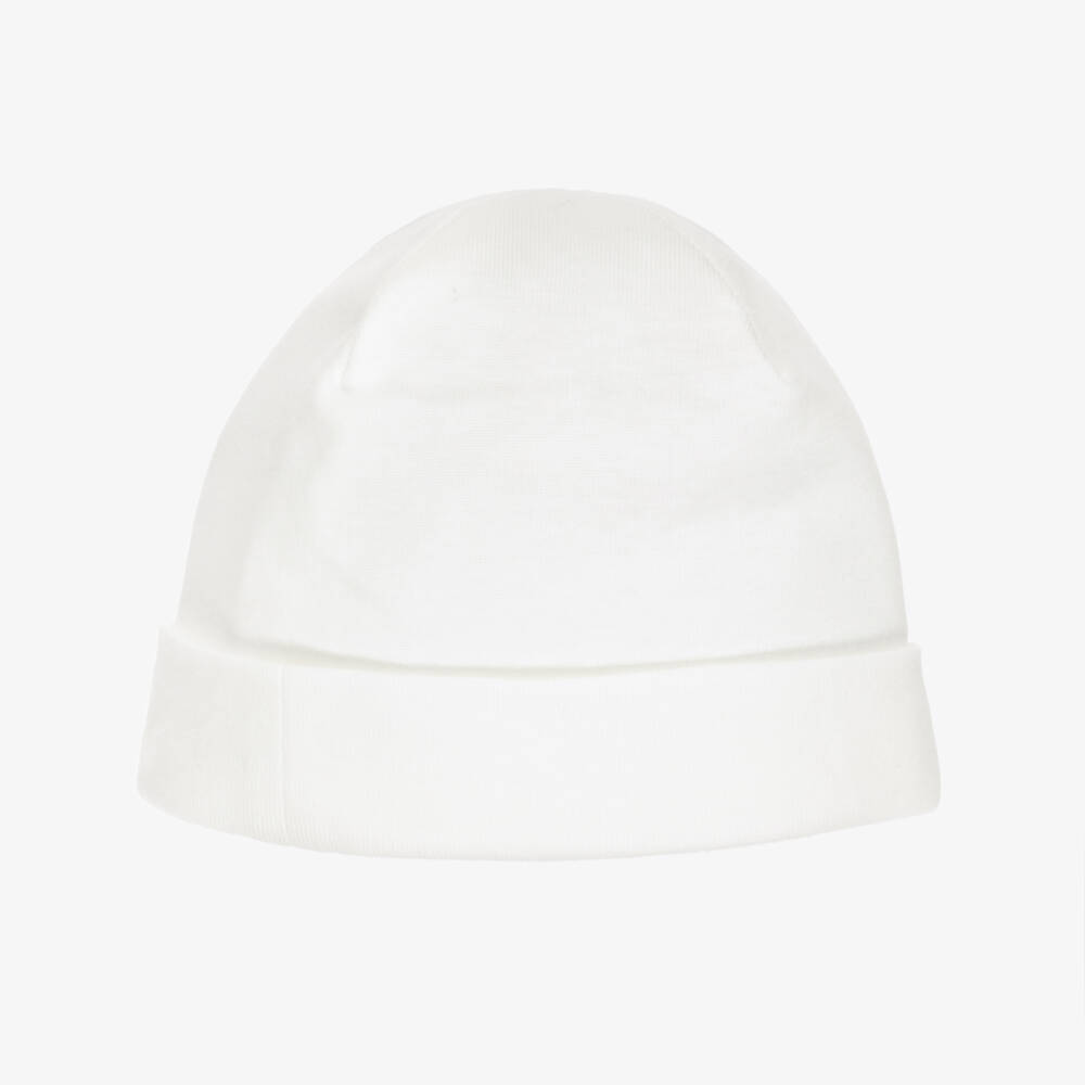 Pureté Du... Bébé-Baby Girls Ivory & Pink Toile De Jouy Layette Hat | Childrensalon