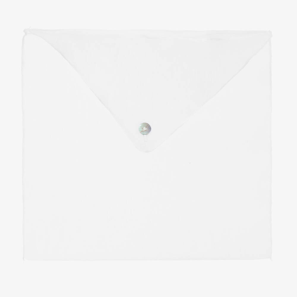 Pureté Du... Bébé-Baby Girls Light Pink Cotton Bib | Childrensalon