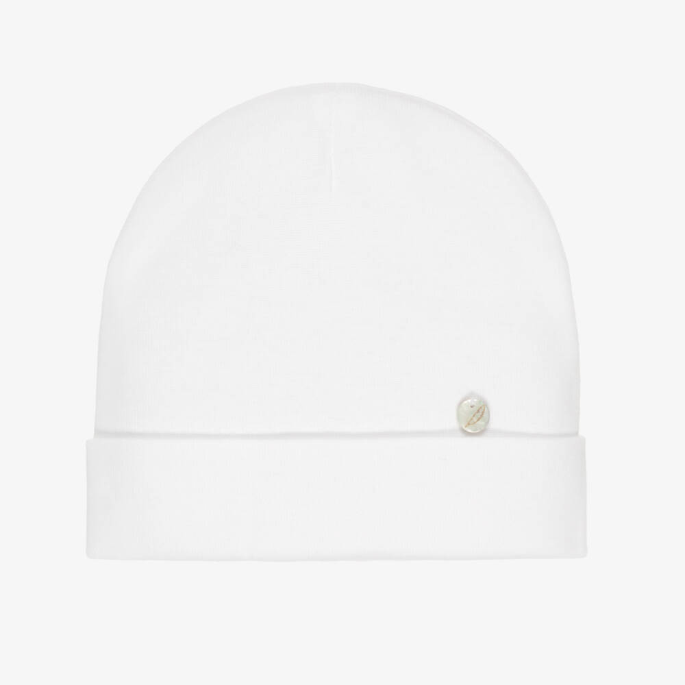Pureté Du... Bébé-Baby Girls White Layette Hat | Childrensalon