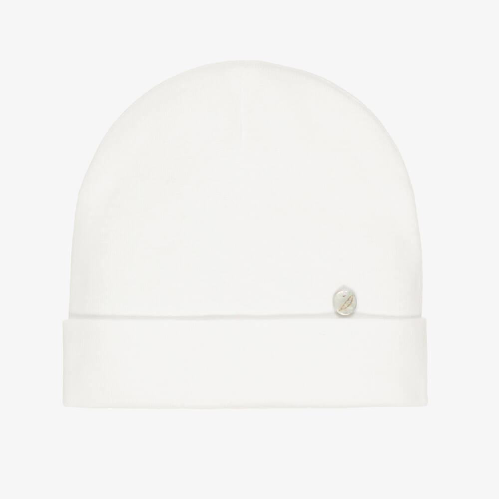 Pureté Du... Bébé-Baby White Layette Hat | Childrensalon