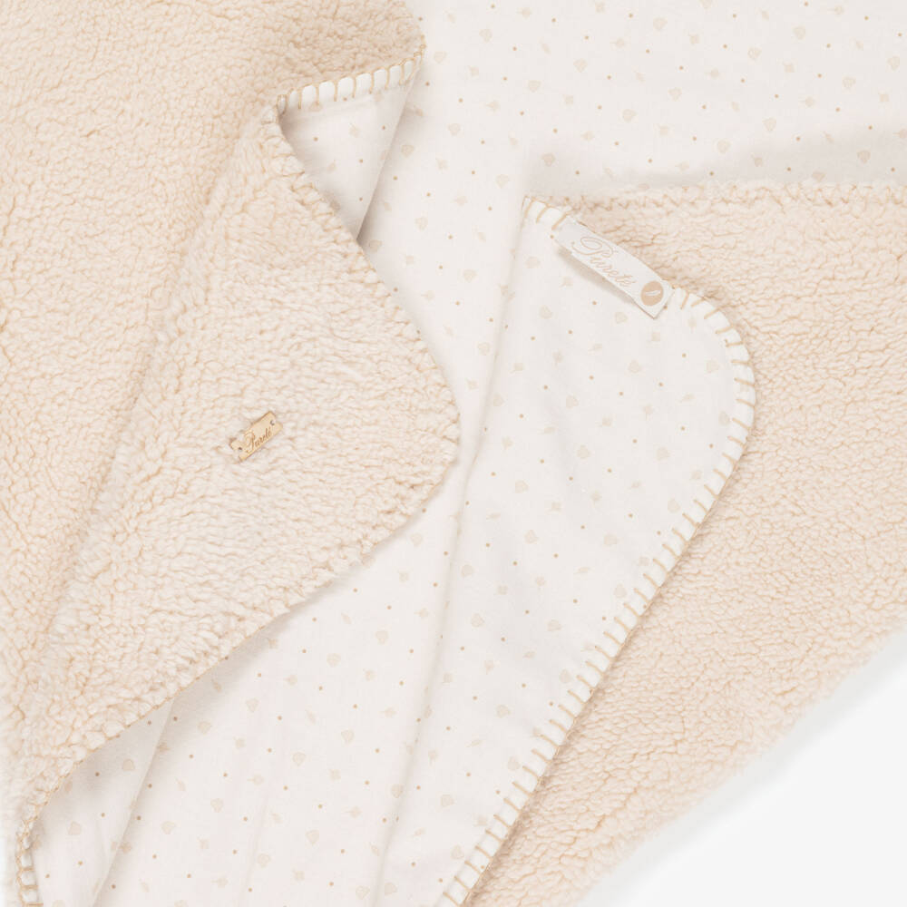 Pureté Du... Bébé-Beige Teddy Fleece Blanket (75cm) | Childrensalon