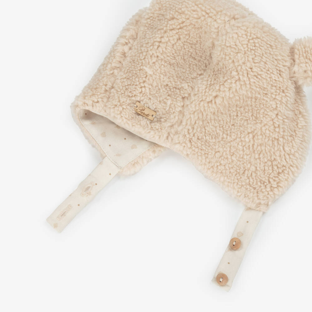 Pureté Du... Bébé-قبعة تيدي فليس لون بيج | Childrensalon