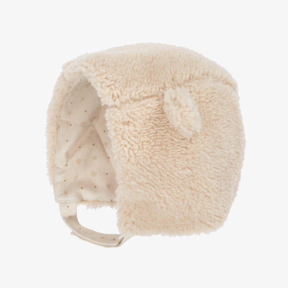 Pureté Du... Bébé-قبعة تيدي فليس لون بيج | Childrensalon