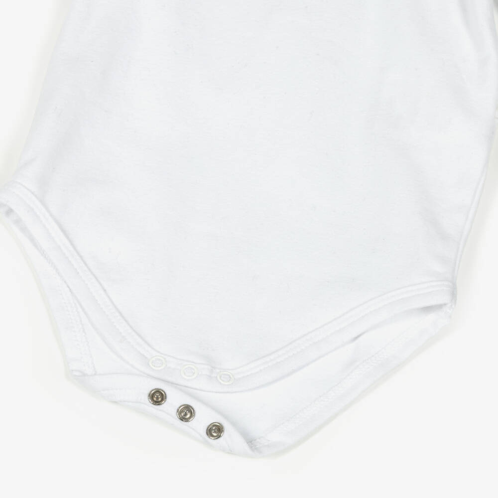 Pureté Du... Bébé-طقم شورت قطن تارتان لون أبيض ورمادي للأولاد الرضع | Childrensalon