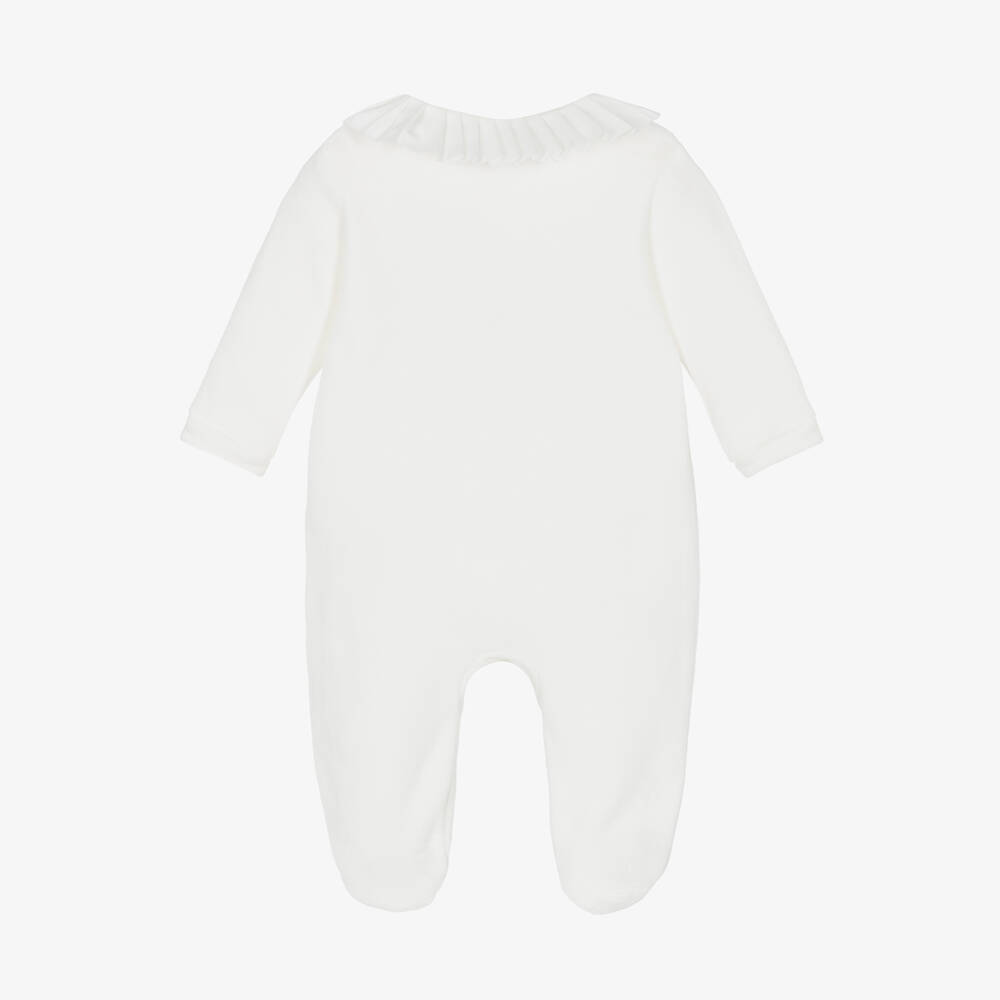 Pureté Du... Bébé-أفرول بيبي غرو بناتي قطن قطيفة لون عاجي | Childrensalon