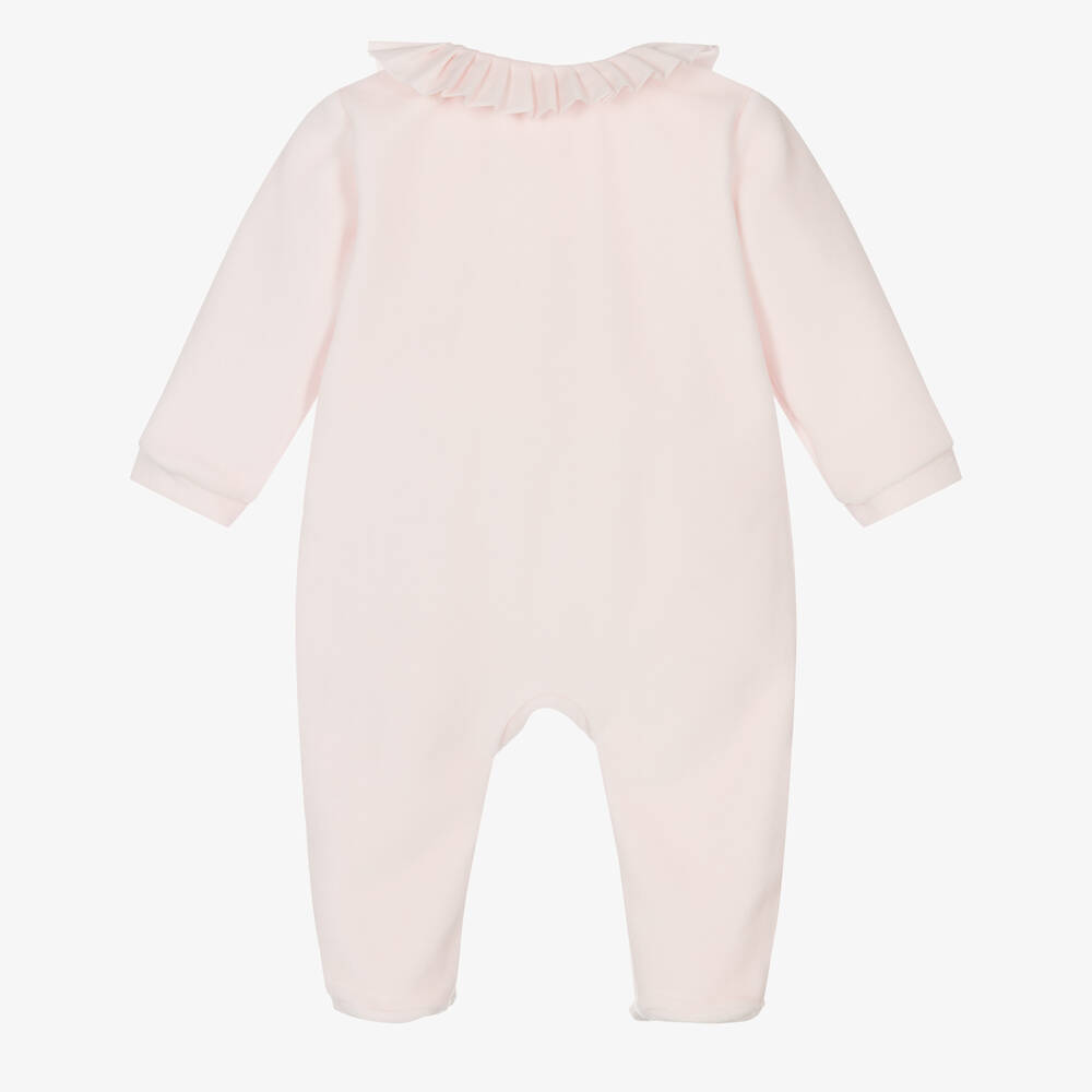 Pureté Du... Bébé-أفرول بيبي غرو قطيفة لون زهري للمولودات | Childrensalon