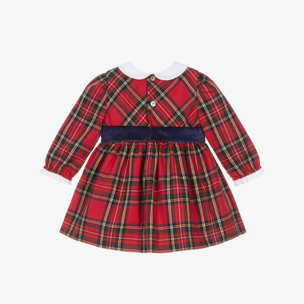Pureté Du... Bébé-Girls Red Tartan Check Dress | Childrensalon