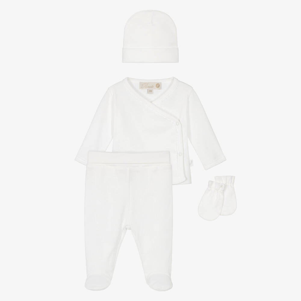 Pureté Du... Bébé-Ivory Babysuit Set | Childrensalon