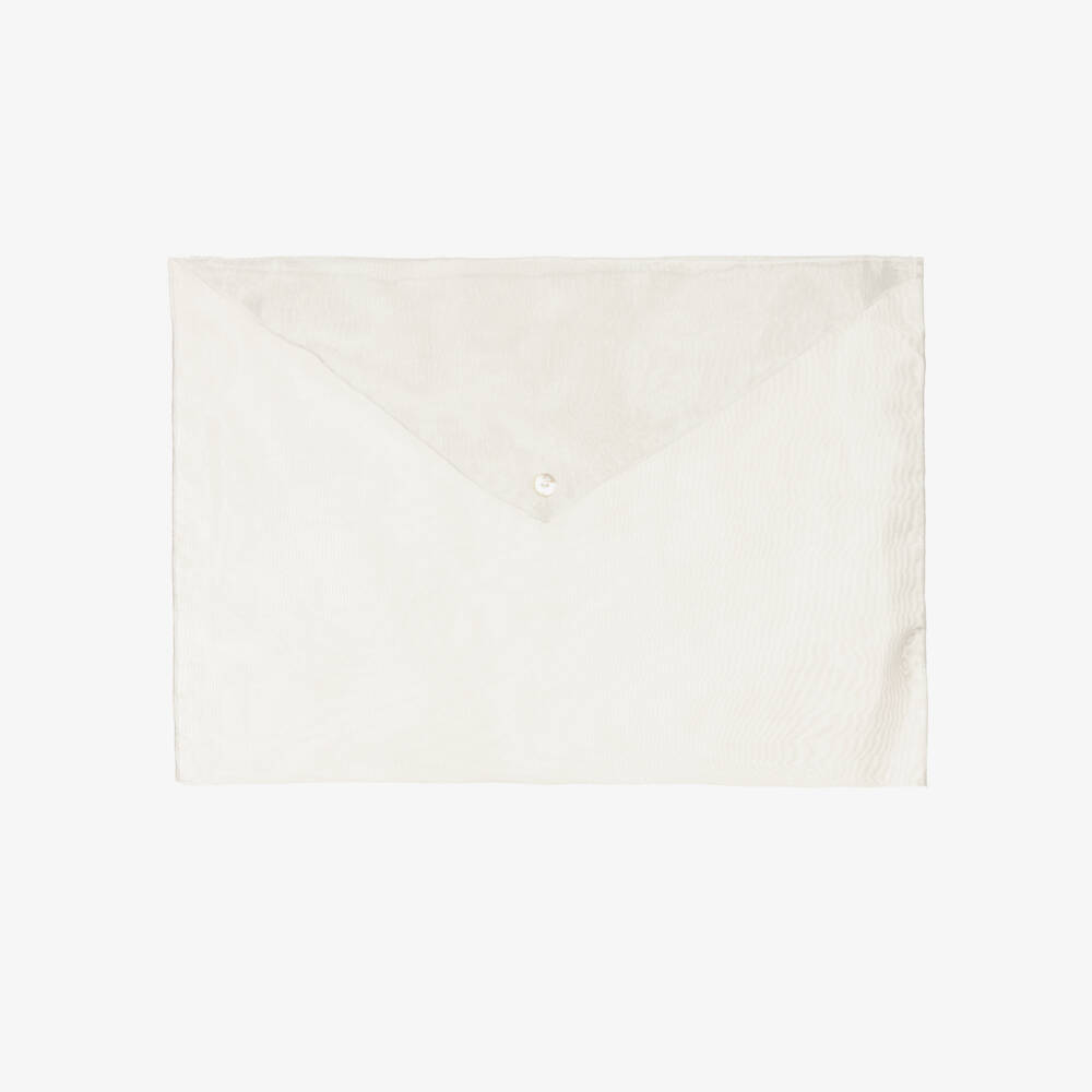 Pureté Du... Bébé-White Cotton Baby Hat & Mittens Set | Childrensalon