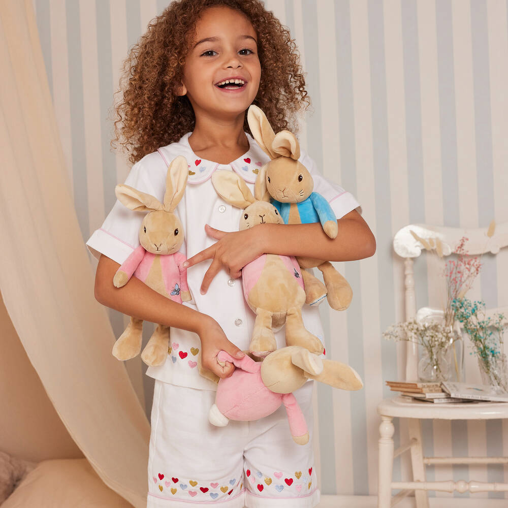 Rainbow Designs-Beige Flopsy Bunny Soft Toy (33cm) | Childrensalon