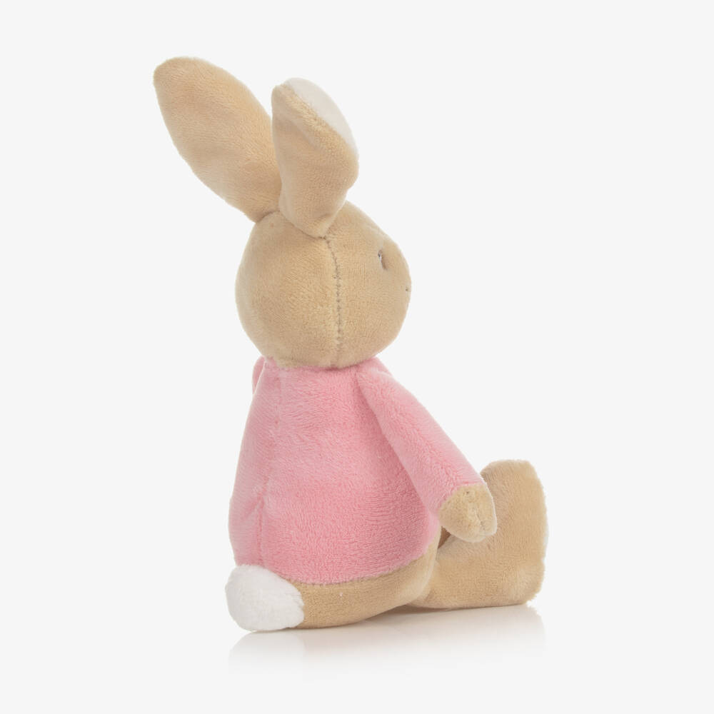 Rainbow Designs-Beige Flopsy Bunny Soft Toy Rattle (21cm) | Childrensalon