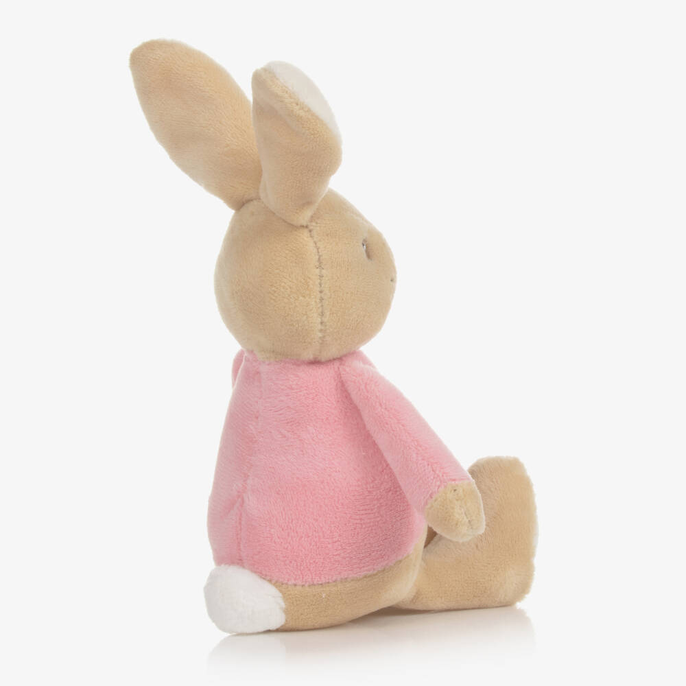 Rainbow Designs-Beige Flopsy Bunny Soft Toy Rattle (21cm) | Childrensalon