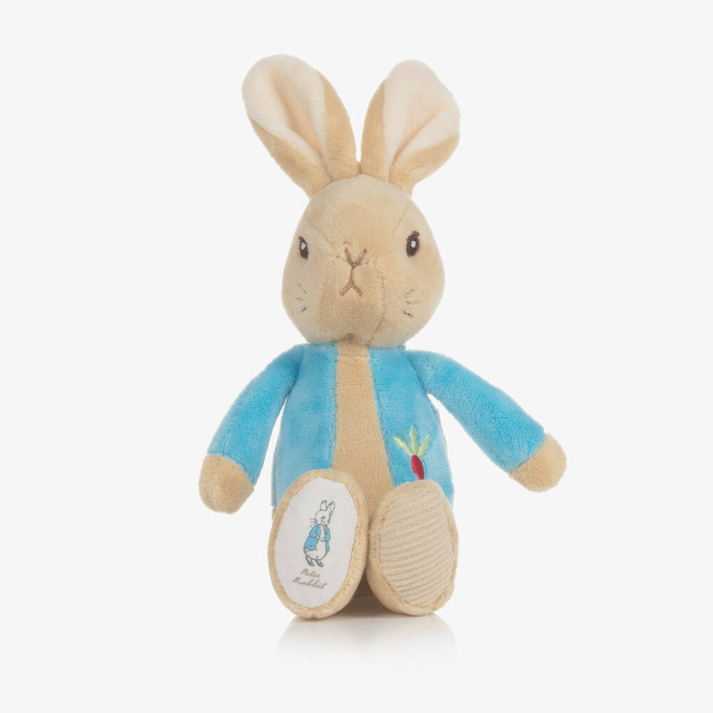 Rainbow Designs-Beige Peter Rabbit Soft Toy Rattle (21cm) | Childrensalon