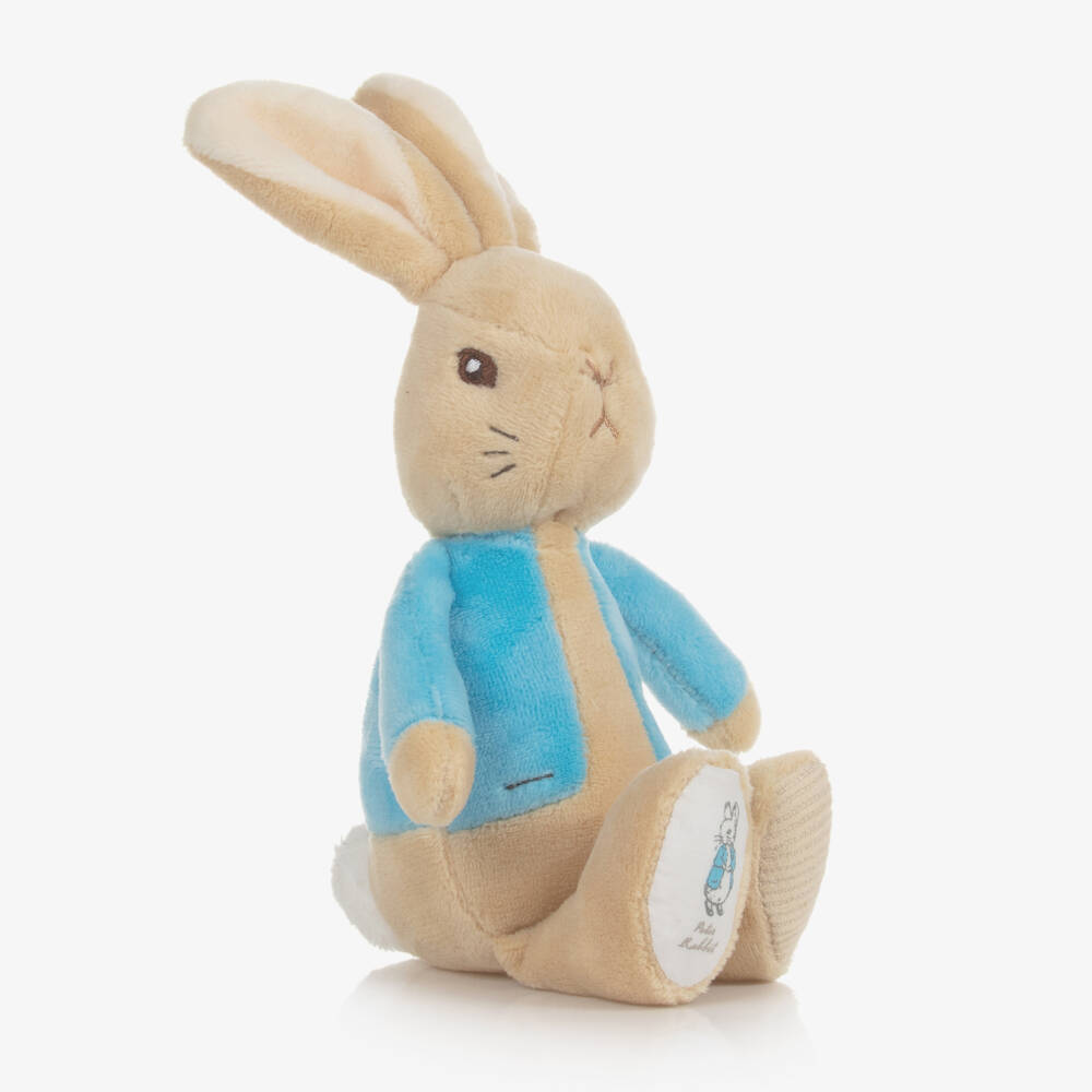 Rainbow Designs-Beige Peter Rabbit Soft Toy Rattle (21cm) | Childrensalon
