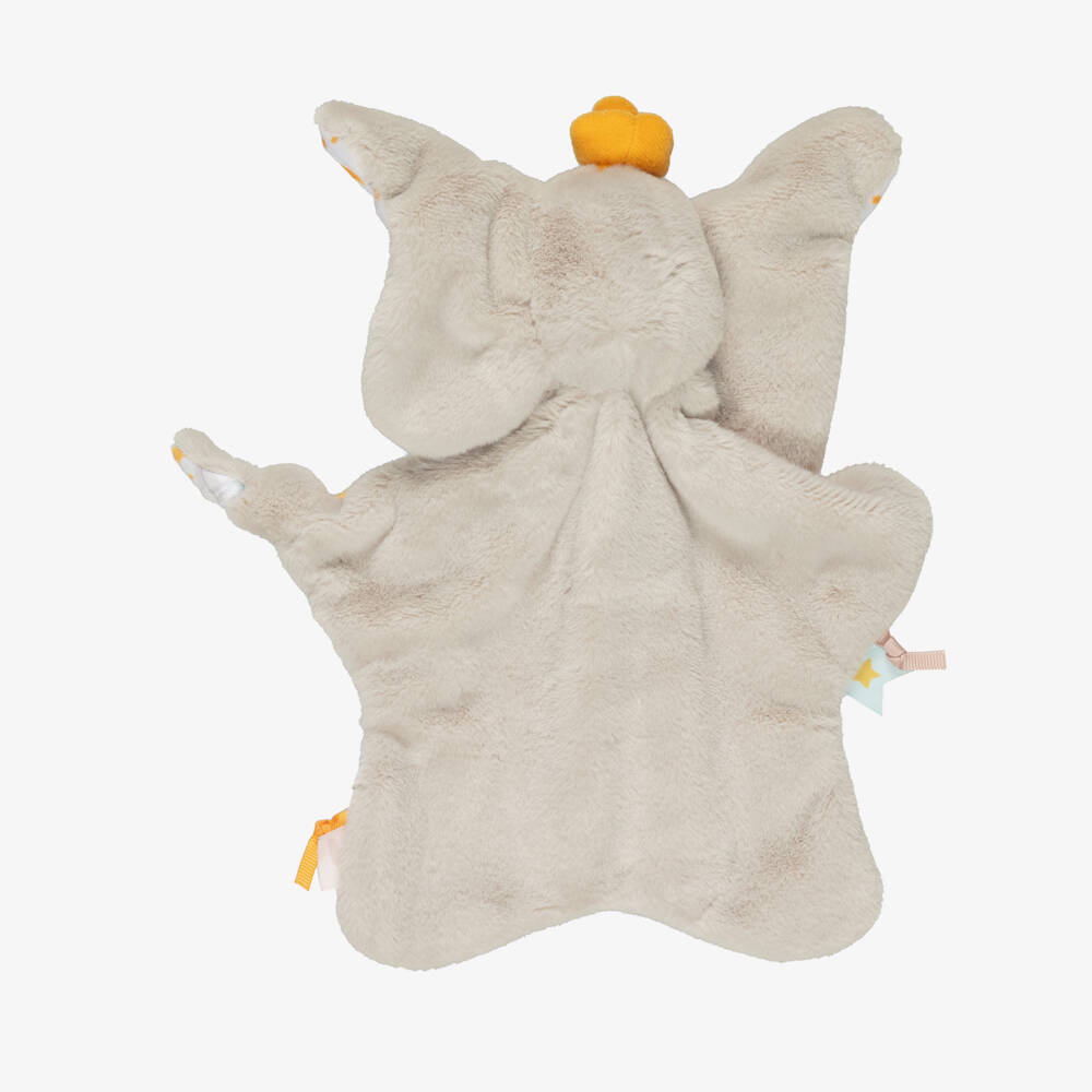 Rainbow Designs-Grey Plush Dumbo Comforter (28cm) | Childrensalon