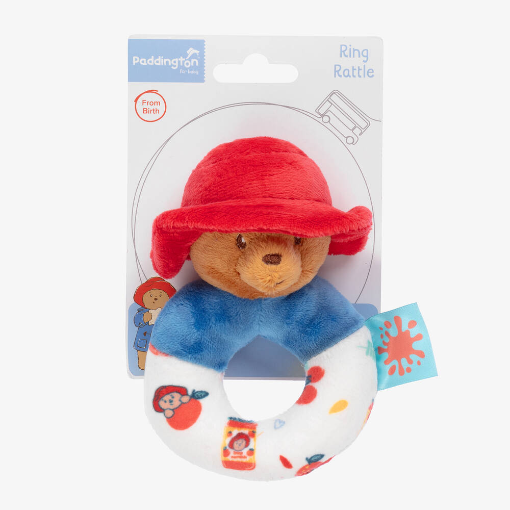 Rainbow Designs-Paddington Bear Rattle (14cm) | Childrensalon