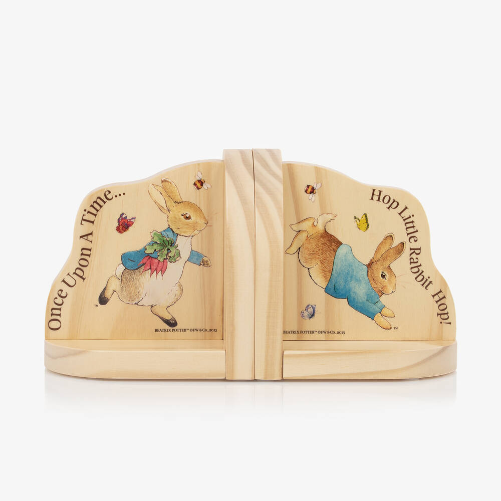 Rainbow Designs-Peter Rabbit Wooden Bookends (14cm) | Childrensalon