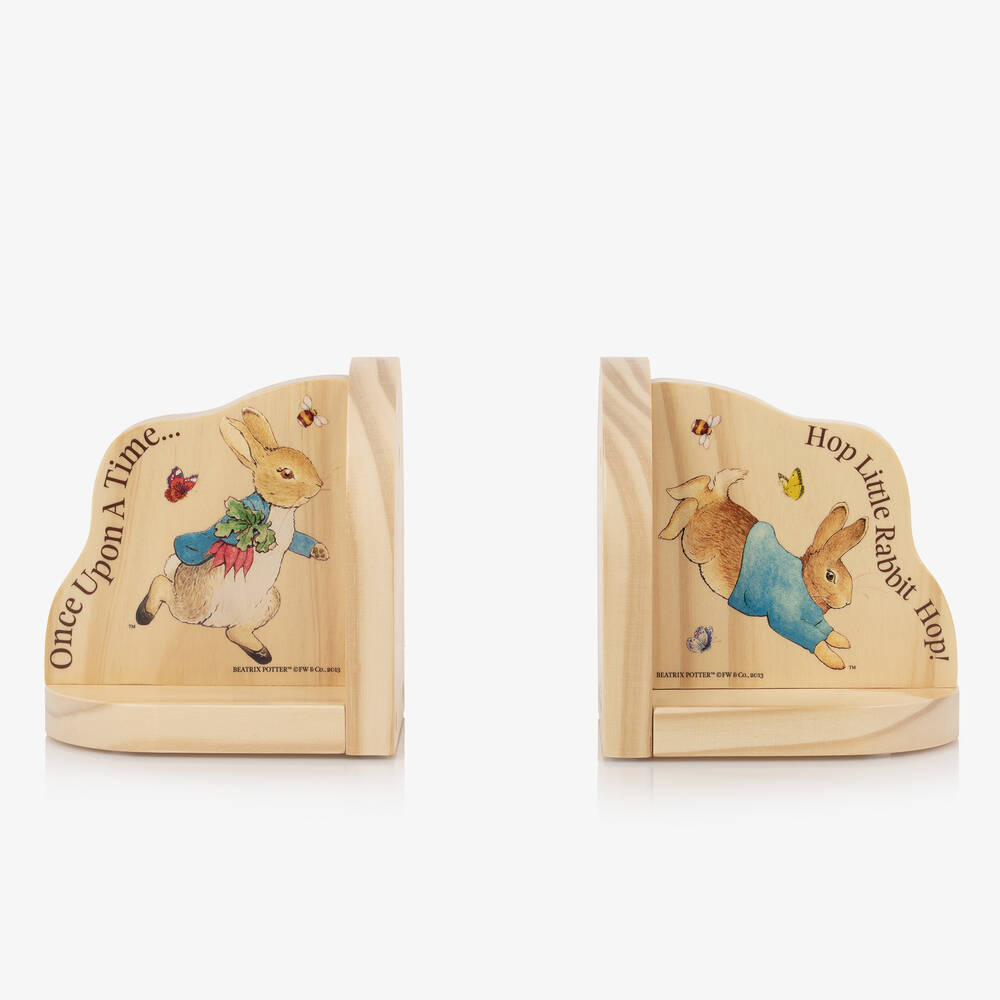 Rainbow Designs-Peter Rabbit Wooden Bookends (14cm) | Childrensalon