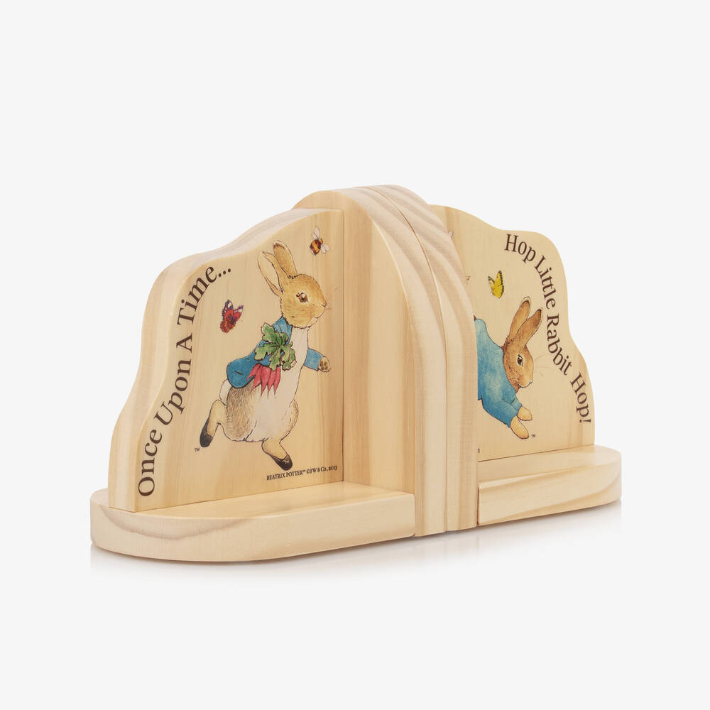 Rainbow Designs-Peter Rabbit Wooden Bookends (14cm) | Childrensalon