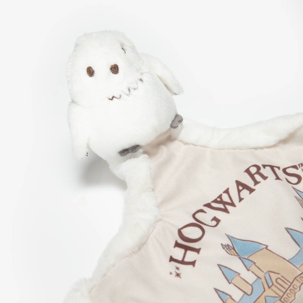 Rainbow Designs-White Plush Hedwig Comforter (25cm) | Childrensalon