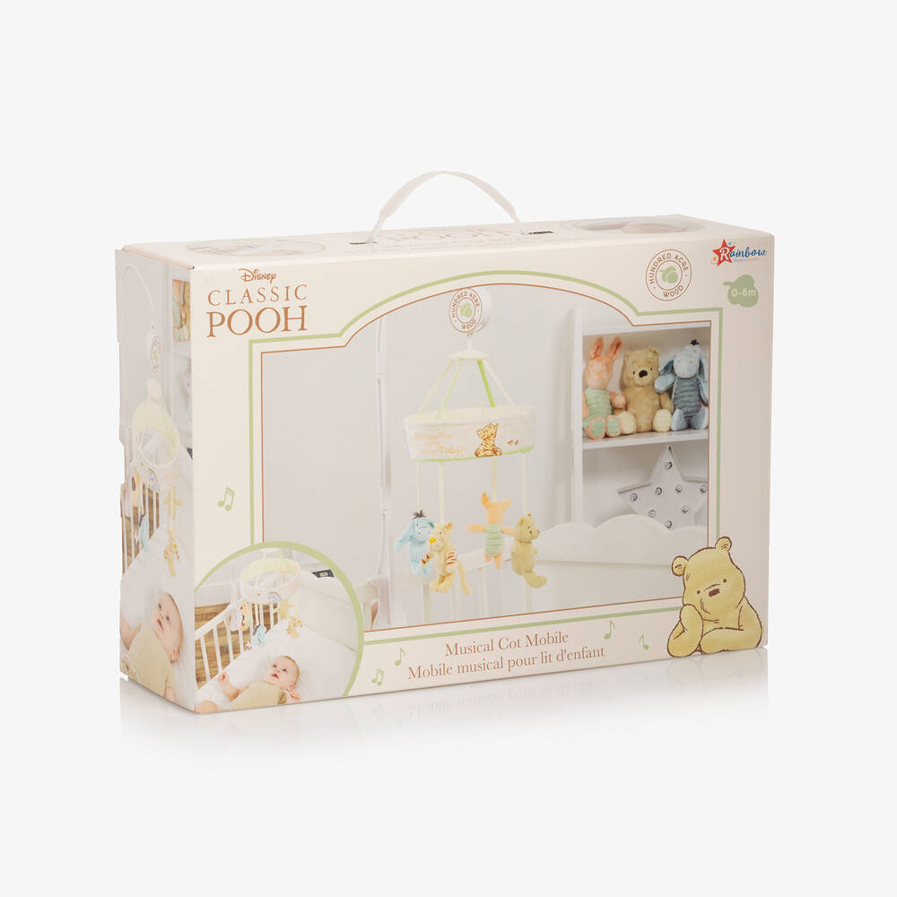 Rainbow Designs-Winnie The Pooh Musical Cot Mobile (54 cm) | Childrensalon