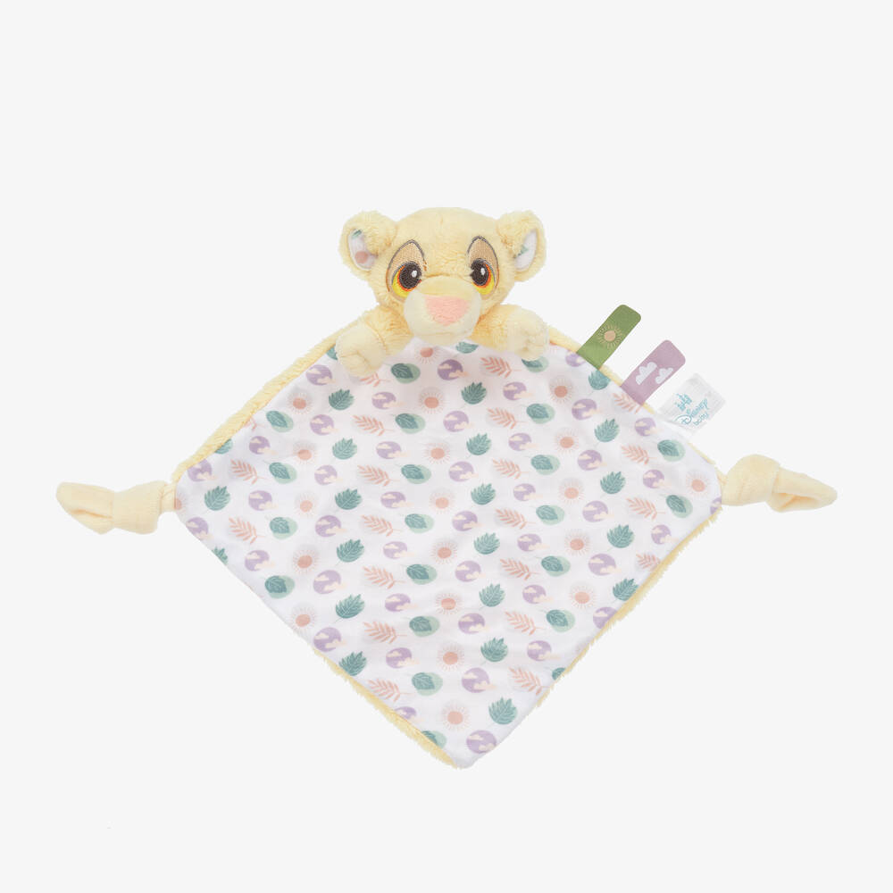 Rainbow Designs-Yellow Plush Simba Doudou (36cm) | Childrensalon
