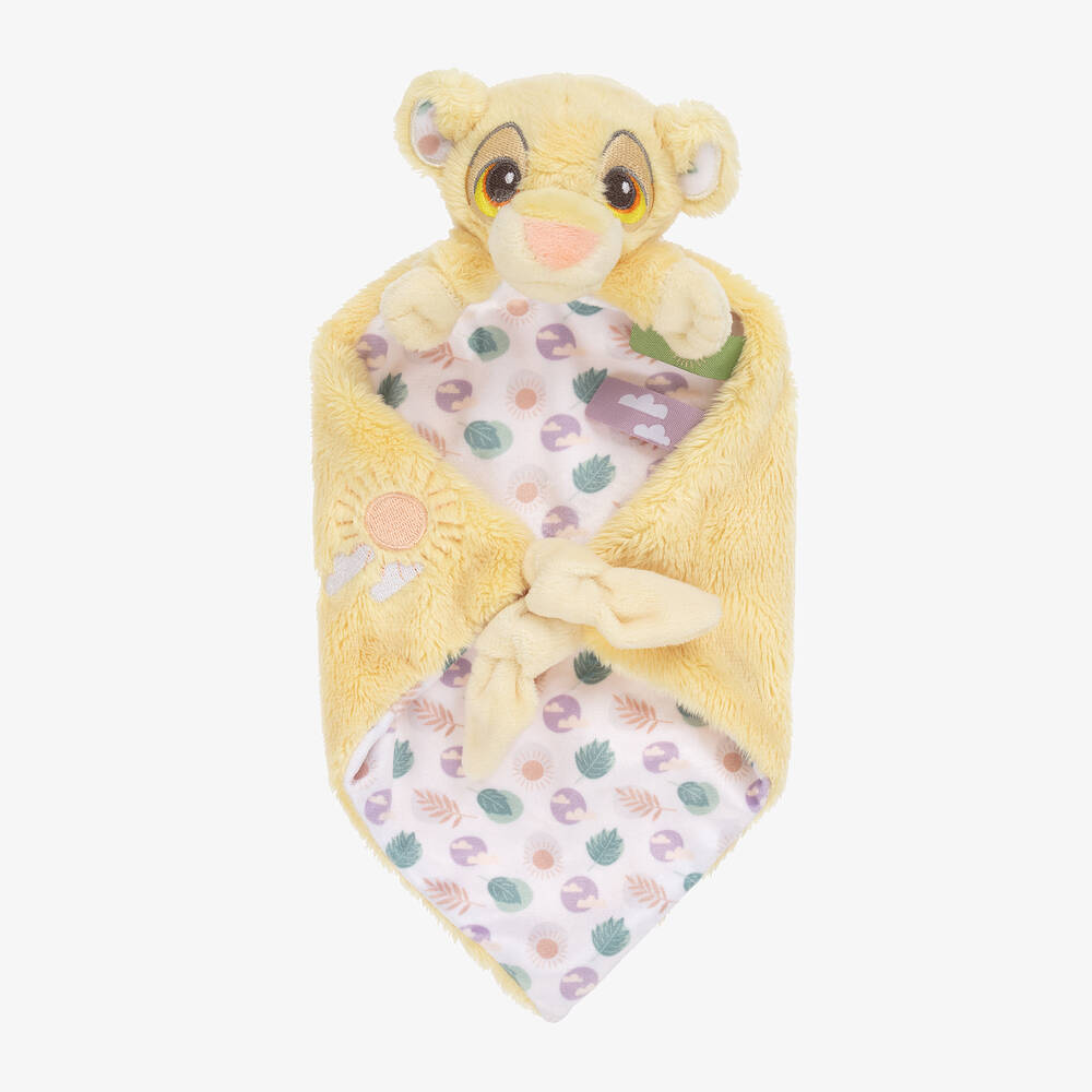 Rainbow Designs-Yellow Plush Simba Doudou (36cm) | Childrensalon