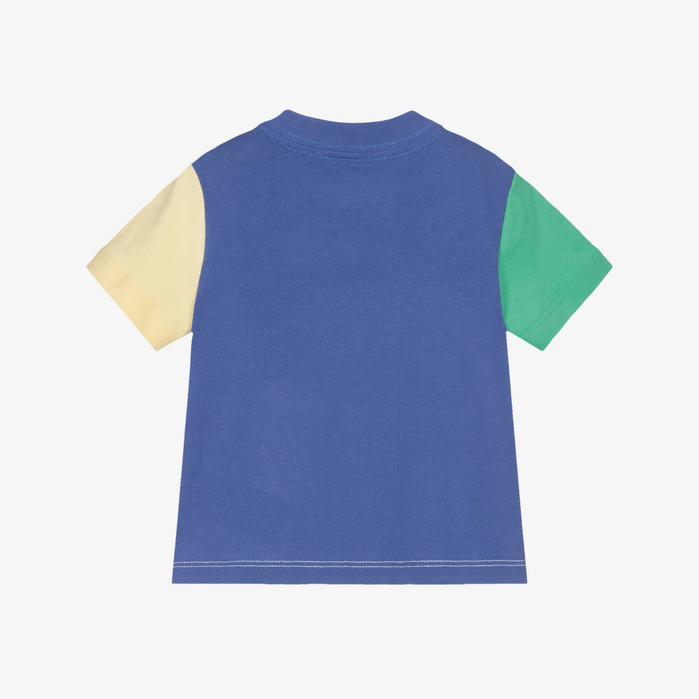 Ralph Lauren-تيشيرت قطن جيرسي بألوان بلوك للأولاد الرضع | Childrensalon