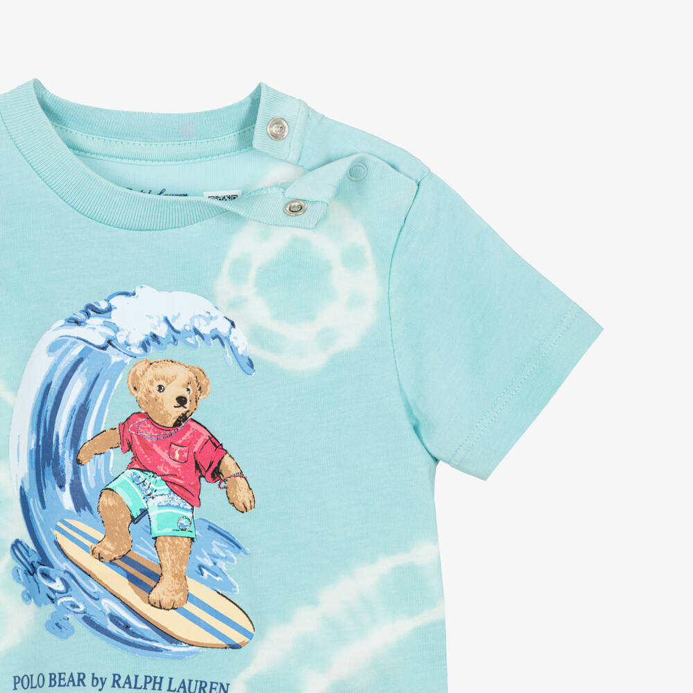 Ralph Lauren-Baby Boys Cotton Polo Bear Shorts Set | Childrensalon