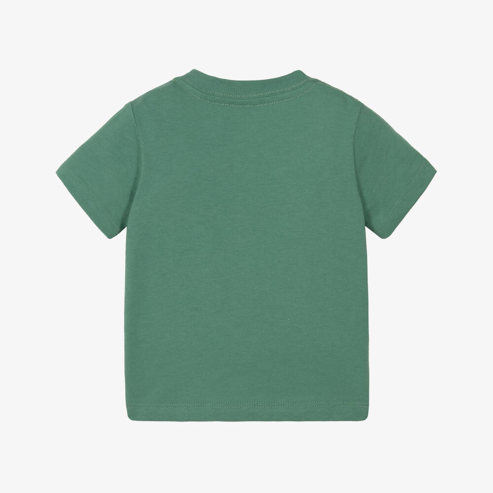 Ralph Lauren-Baby Boys Green Cotton Jersey Polo Bear T-Shirt | Childrensalon