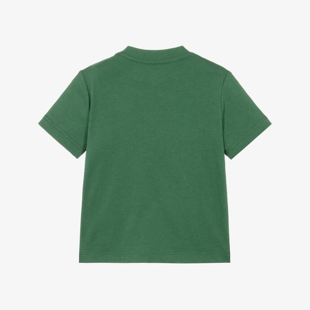 Ralph Lauren-Baby Boys Green T-Shirt with Embroidered Pony Logo | Childrensalon