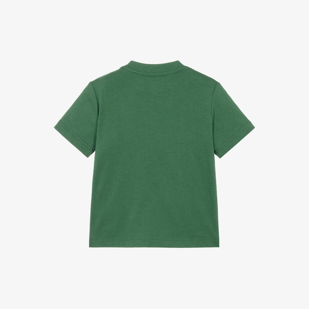 Ralph Lauren-Baby Boys Green T-Shirt with Embroidered Pony Logo | Childrensalon