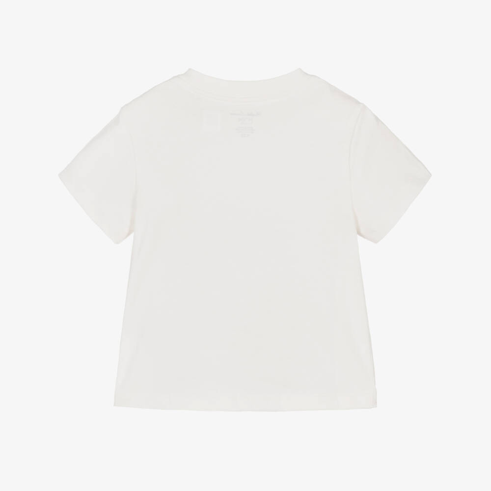 Ralph Lauren-Baby Boys Ivory & Green Coffee Van T-Shirt  | Childrensalon
