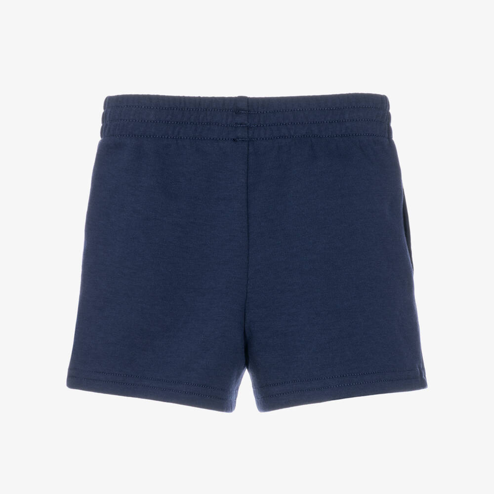 Ralph Lauren-Baby Boys Navy Blue Jersey Shorts with Pony Logo | Childrensalon