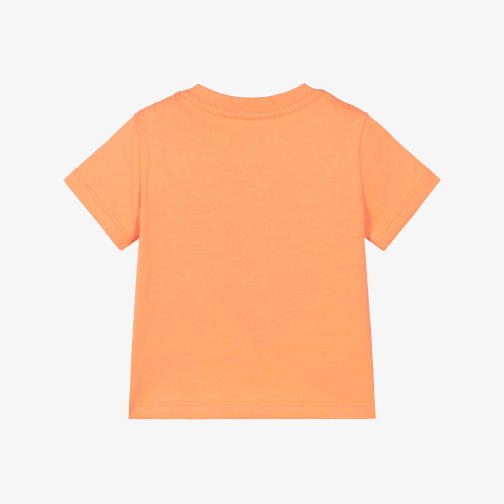 Ralph Lauren-Baby Boys Orange Polo Bear Jersey T-Shirt | Childrensalon